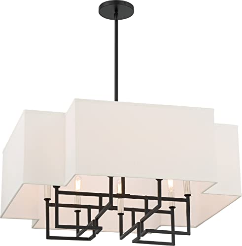 Minka-Lavery 2957-572 Upham Estates Eight Light Pendant, Coal w/Polished Nickel Highlights Alternate Image.jpg