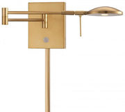 George Kovacs P4338-248 George's Reading Room LED Swing Arm Wall Lamp, Honey Gold Alternate Image.jpg