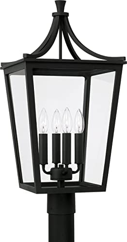 Capital Lighting 947943BK Adair Four Light Outdoor Post Lantern, Black Alternate Image 4.jpg