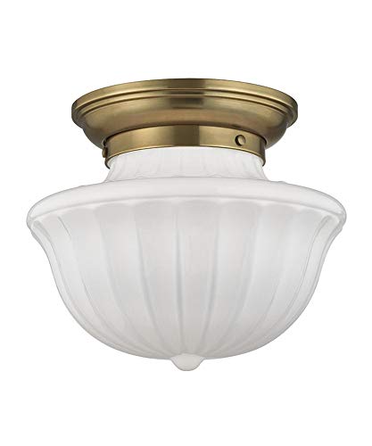 Hudson Valley 5012F-AGB Dutchess One Light Flush Mount, Aged Brass Alternate Image.jpg