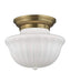 Hudson Valley 5012F-AGB Dutchess One Light Flush Mount, Aged Brass Alternate Image.jpg