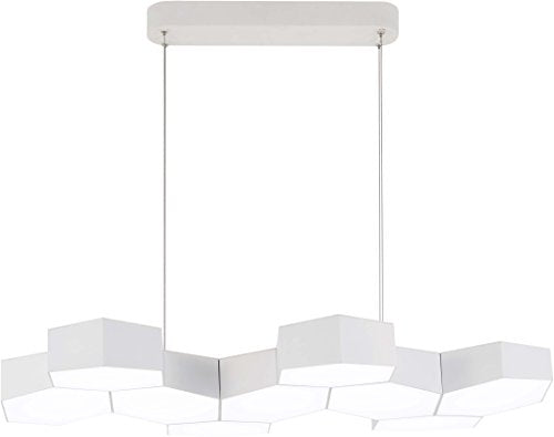 George Kovacs P8218-044B-L Hexacomb LED Pendant, White Alternate Image.jpg