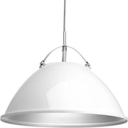 Progress P500053-030 Tre Collection One-Light White White Metal Shade Coastal Pendant Light Alternate Image.jpg