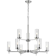Visual Comfort Studio 3190309-05 Zire Nine Light Chandelier, Chrome Alternate Image.jpg