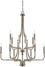 Capital Lighting 419391AD Dawson Ten Light Chandelier, Aged Brass Alternate Image.jpg
