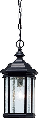 Kichler 9810BK Kirkwood One Light Outdoor Pendant, Black Alternate Image.jpg