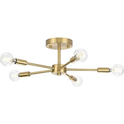 Progress P350219-109 Delayne Collection Five-Light Mid-Century Modern Brushed Bronze Semi-Flush Mount Light Alternate Image.jpg