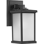 Progress P560289-031 Trafford Non-Metallic Lantern Collection  One-Light Textured Black Frosted Shade Traditional Outdoor Wall Lantern Light Alternate Image.jpg