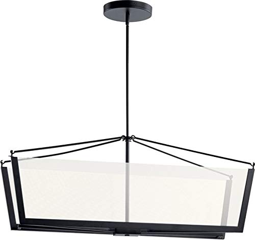 Kichler 52293BKLED Calters LED Linear Chandelier, Black Alternate Image 4.jpg