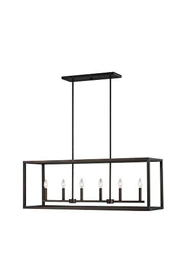 Generation Lighting 6634506-710 Moffet Street Six Light Island Pendant, Bronze Alternate Image.jpg