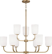 Capital Lighting 448891AD-542 Lawson Nine Light Chandelier, Aged Brass Alternate Image 4.jpg