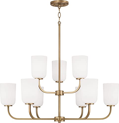 Capital Lighting 448891AD-542 Lawson Nine Light Chandelier, Aged Brass Alternate Image 4.jpg