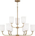 Capital Lighting 448891AD-542 Lawson Nine Light Chandelier, Aged Brass Alternate Image 4.jpg