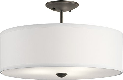 Kichler 43692OZ Shailene Three Light Semi Flush Mount, Olde Bronze Alternate Image.jpg