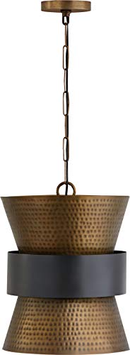 Capital Lighting 330416PZ Loren One Light Pendant, Patinaed Brass and Dark Zinc Alternate Image 3.jpg