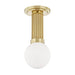 Hudson Valley 5106-AGB Reade One Light Semi Flush Mount, Aged Brass Alternate Image.jpg