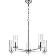 Visual Comfort Studio 3190305EN-05 Zire Five Light Chandelier, Chrome Alternate Image.jpg