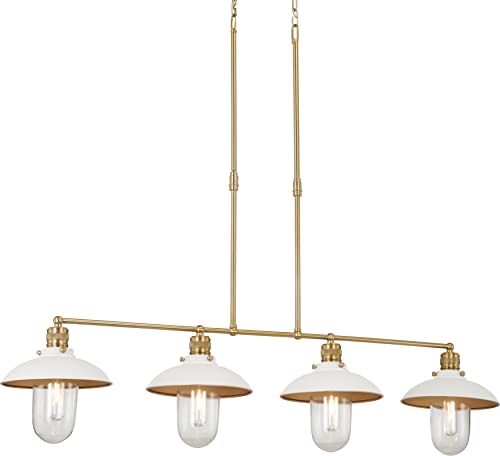 Minka-Lavery 5137-799 Downtown Edison Four Light Island Pendant, White And Soft Brass Alternate Image.jpg