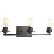 Progress P300010-143 Debut Collection Three-Light Graphite Farmhouse Bath Vanity Light Alternate Image.jpg