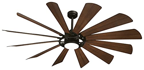 Minka-Aire F870L-TCL/DK Windmolen - LED 65" Smart Ceiling Fan, Textured Coal w/ Distressed Koa Blades Alternate Image 3.jpg