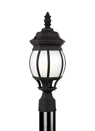 Generation Lighting 89202EN3-12 Wynfield One Light Outdoor Post Lantern, Black Alternate Image.jpg