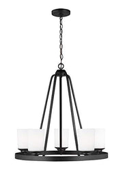 Generation Lighting 3130705-112 Kemal Five Light Chandelier, Midnight Black Alternate Image.jpg