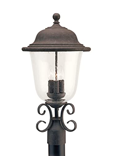 Generation Lighting 8259EN-46 Trafalgar Three Light Outdoor Post Lantern, Oxidized Bronze Alternate Image.jpg