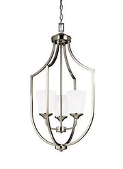 Generation Lighting 5224503-962 Hanford Three Light Hall / Foyer Pendant, Brushed Nickel Alternate Image.jpg