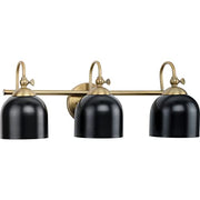 Progress P300383-163 Dalton Collection Three-Light Farmhouse Vintage Brass Metal Shade Bath Vanity Light Alternate Image.jpg