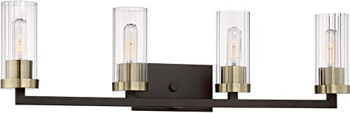 Minka-Lavery 3044-560 Ainsley Court Four Light Bath, Aged Kinston Bronze w/Brushed Brass Alternate Image.jpg