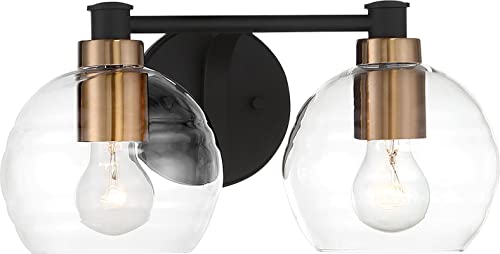 Minka-Lavery 4912-653 Keyport Two Light Bath, Sand Coal W/Natural Brushed Brass Alternate Image.jpg