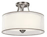 Kichler 42386AP Lacey Three Light Semi Flush Mount, Antique Pewter Alternate Image.jpg