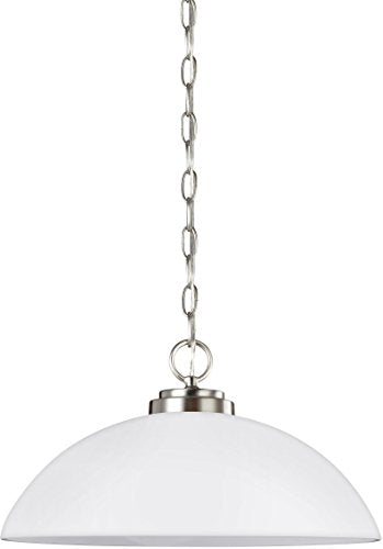 Generation Lighting 65160EN3-962 Oslo One Light Pendant, Brushed Nickel Alternate Image.jpg