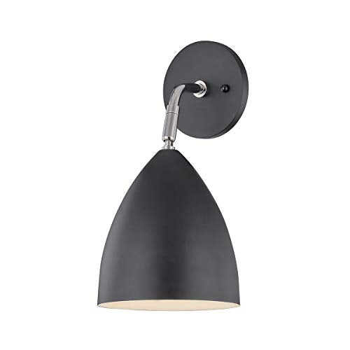 Mitzi H308101-PN/BK Gia One Light Wall Sconce, Polished Nickel/Black Alternate Image.jpg