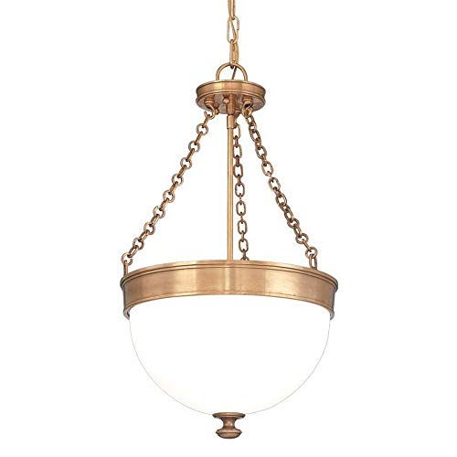 Hudson Valley 324-AGB Barrington Three Light Pendant, Aged Brass Alternate Image.jpg