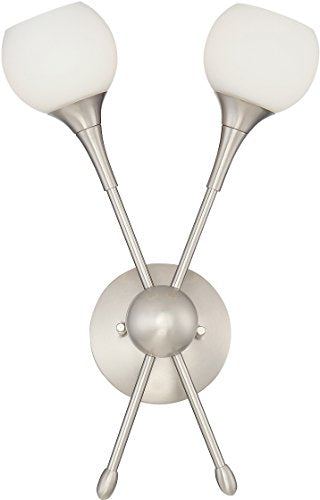 George Kovacs P1802-084 Pontil Two Light Wall Sconce, Brushed Nickel Alternate Image.jpg