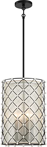 Minka-Lavery 2863-66A Sheer Elegance Four Light Pendant, Coal Alternate Image.jpg