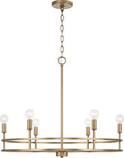 Capital Lighting 448761AD Fuller Six Light Chandelier, Aged Brass Alternate Image 4.jpg