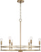 Capital Lighting 448761AD Fuller Six Light Chandelier, Aged Brass Alternate Image 4.jpg