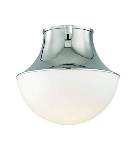 Hudson Valley 9415-PN Lettie One Light Flush Mount, Polished Nickel Alternate Image.jpg