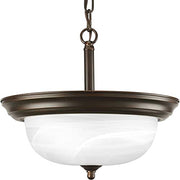 Progress P3927-20 Two-Light Dome Glass 13-1/4" Semi Flush Convertible Alternate Image.jpg