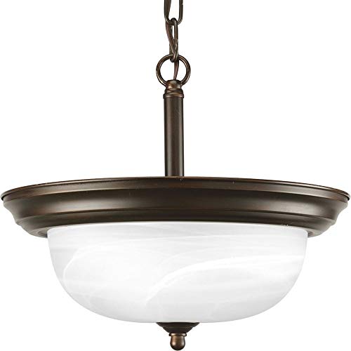 Progress P3927-20 Two-Light Dome Glass 13-1/4" Semi Flush Convertible Alternate Image.jpg