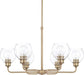 Capital Lighting 421161AD-426 Mid Century Six Light Chandelier, Aged Brass Alternate Image.jpg