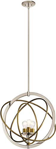 Kichler 44202PN Ibis Three Light Pendant, Polished Nickel Alternate Image.jpg