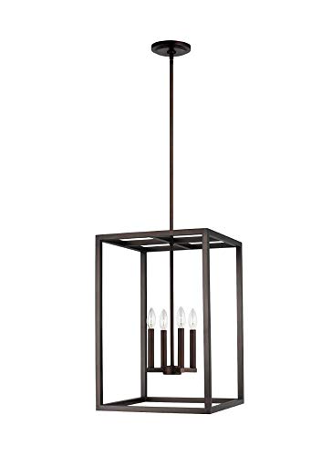 Generation Lighting 5134504-710 Moffet Street Four Light Hall / Foyer Pendant, Bronze Alternate Image.jpg