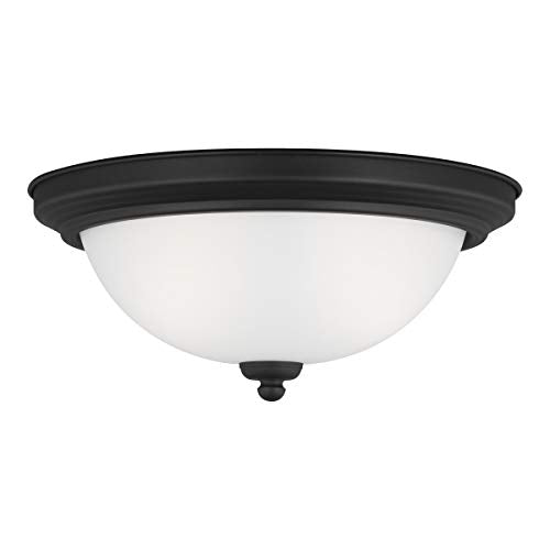 Generation Lighting 77064-112 Geary Two Light Flush Mount, Midnight Black Alternate Image.jpg