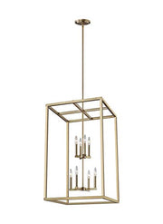 Generation Lighting 5134508-848 Moffet Street Eight Light Hall / Foyer Pendant, Satin Brass Alternate Image.jpg