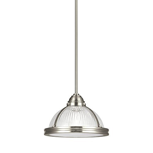 Generation Lighting 65060-962 Pratt Street Prismatic One Light Pendant, Brushed Nickel Alternate Image.jpg