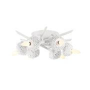 Minka-Lavery 5904-655 North Fork By Robin Baron Six Light Flush Mount, Sand White Alternate Image.jpg