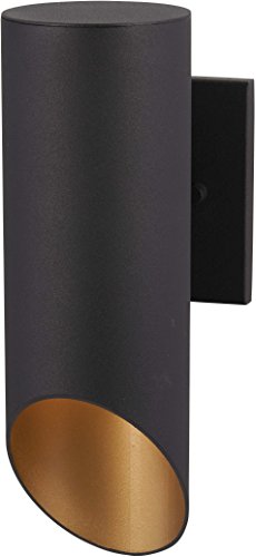 Minka-Lavery 72611-66G Pineview Slope One Light Outdoor Wall Mount, Coal W/Gold Alternate Image.jpg